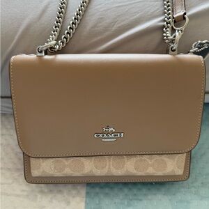 Coach Brown and Tan Crossbody Bag